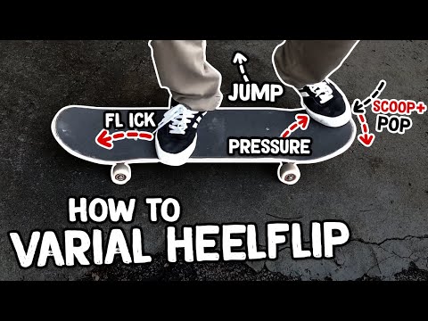 How to Varial Heelflip - Skateboard Tricks Tutorial (Slow Motion)