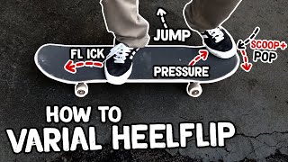 How to Varial Heelflip  Skateboard Tricks Tutorial (Slow Motion)