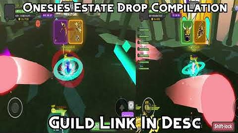 Dungeon quest Onesies Estate guild drop compilation #2