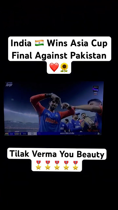 India vs Pakistan Asia Cup Final Winning Moment #indiavspakistan #asiacup2025 #viral #viralshorts