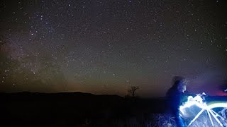 4/27/14 All Night to Day Time Lapse Davis Mountains TX