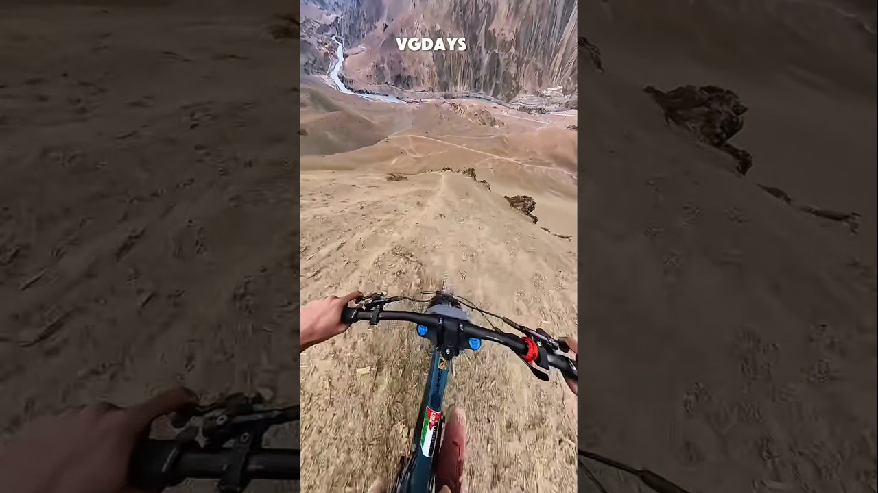 Insane Bicycle Descent Down a Nearly Vertical Hill! ๐ฑ๐ด
