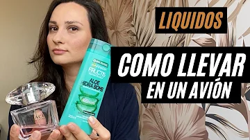 ¿Cómo llevar shampoo y desodorante en la maleta arriba del avión?