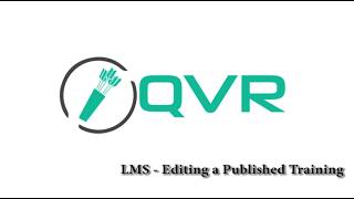 Edit a published training