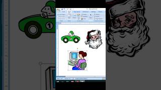 How to Insert Clipart in MS Word #shorts #short #shortsfeed #ytshorts #microsoftword  #santa
