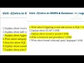 MCA Semester-2 || Most important questions for MCA|| Database management system (DBMS)