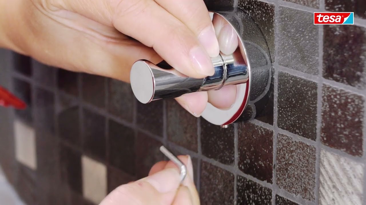 tesa® Powerbutton Premium Chrom Haken