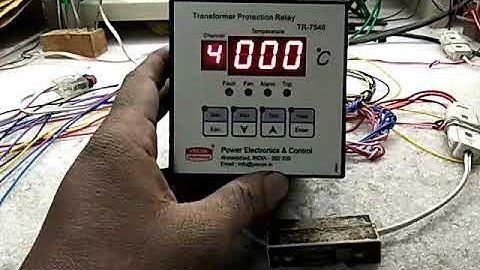 PECON  TR 7544 and TR 7546 : seting of alarm trip & fan