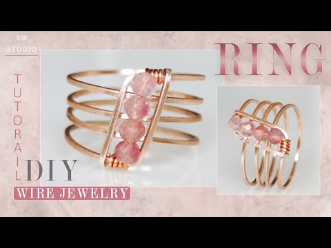 Easy Ring/DIY Ring/Wire Wrap Ring Tutorial/DIY Jewelry/How to make/ DIY Accessories