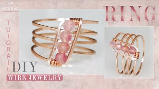 Easy Ring/DIY Ring/Wire Wrap Ring Tutorial/DIY Jewelry/How to make/ DIY Accessories