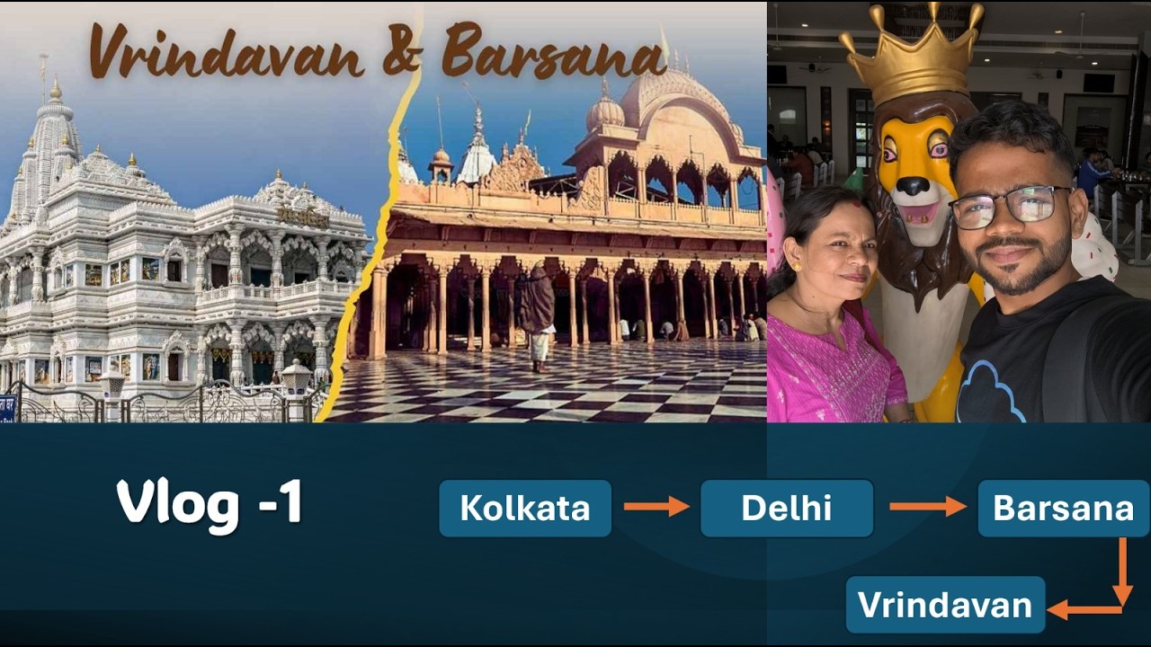 Visit to Barsana - Radha Rani's place & Prem Mandir visit | Vrindavan