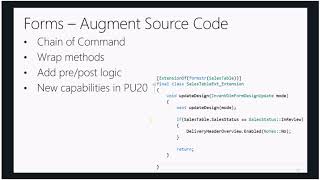 Dynamics 365 Finance and Operations Extensibility Tech Talk