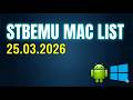 STB EMU CODES MAC Addresses - Free STBEMU Portal - March 25, 2026