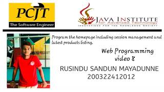 Programme the homepage including latest product listing | Web Project| Task 08 |Java Institute