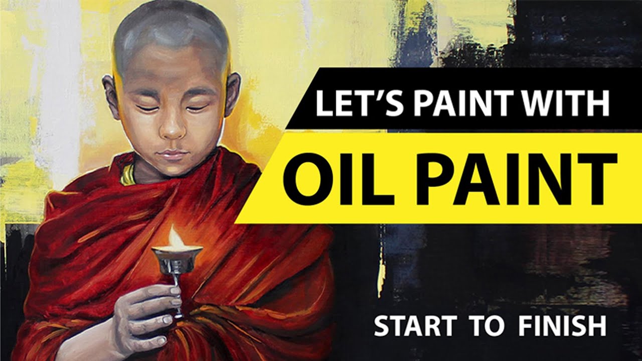 How to paint with Oil Paint Start to Finish Sinhala YouTube