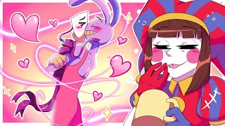 Gangle & Jax Frist Pomni Kiss | Amazing Digital Circus Comic Dub (TADC)