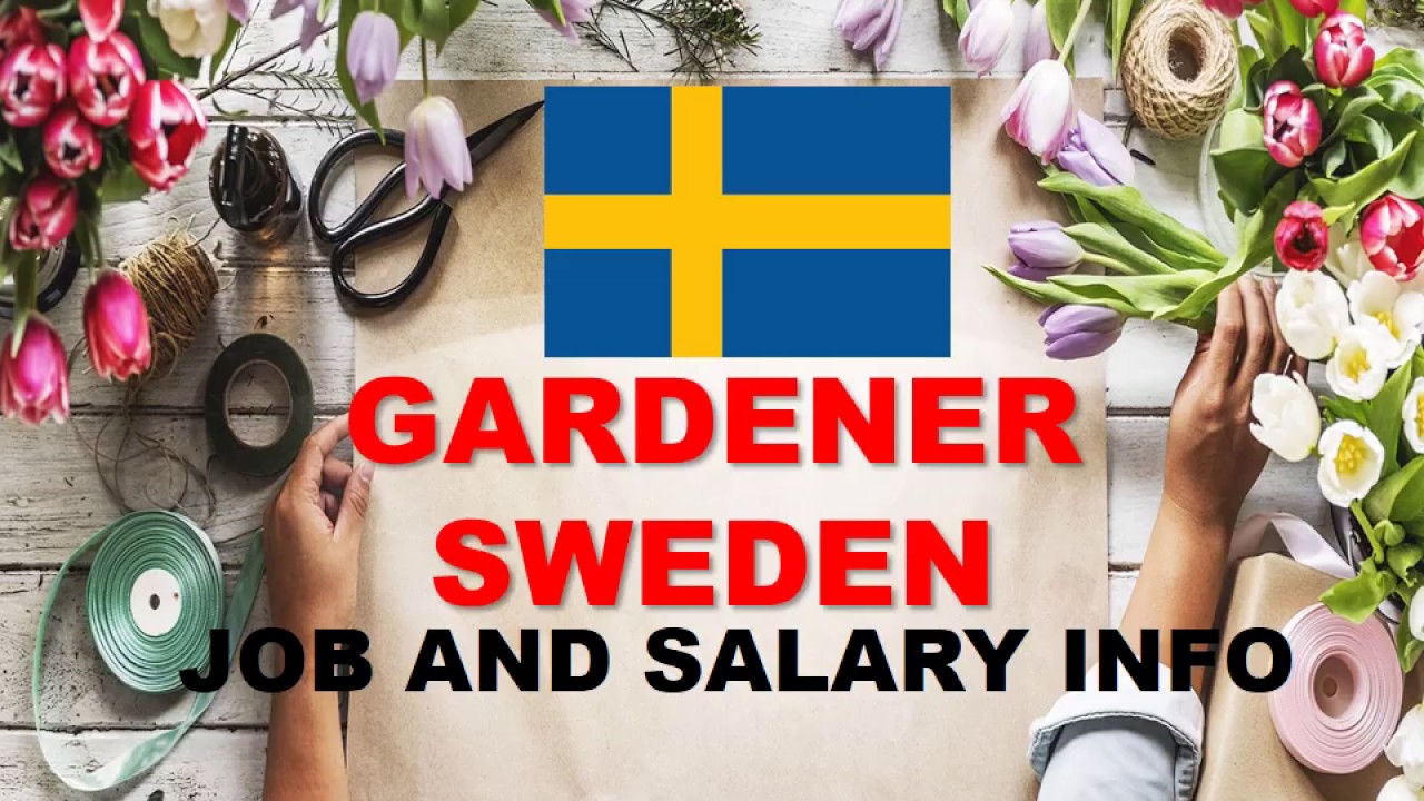 Gardener Job and Salary in Sweden Jobs and Wages in Sweden YouTube