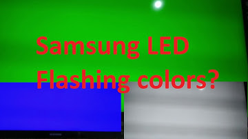 Samsung LED TV Solid Colors Burning Mode Issue - Blue, Red, Green, White & Black- SOLVED