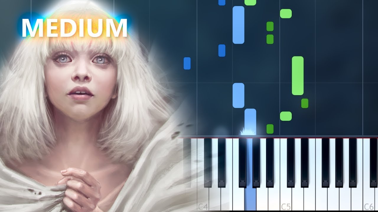 David Guetta "Titanium" ft Sia Piano Tutorial MEDIUM Chords How To Play Cover YouTube