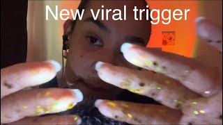 Asmr 1 Hour Oil Massage, Glitter hands, Plucking and handmovementes ( new viral asmr trigger)