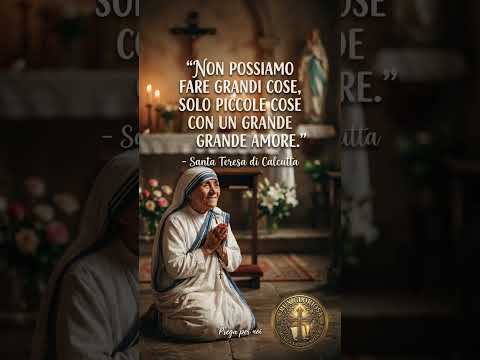 Video oggi 5 settembre Santa Teresa di Calcutta