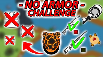 NO ARMOR CHALLENGE in SOLO vs SQUADS | Surviv.io