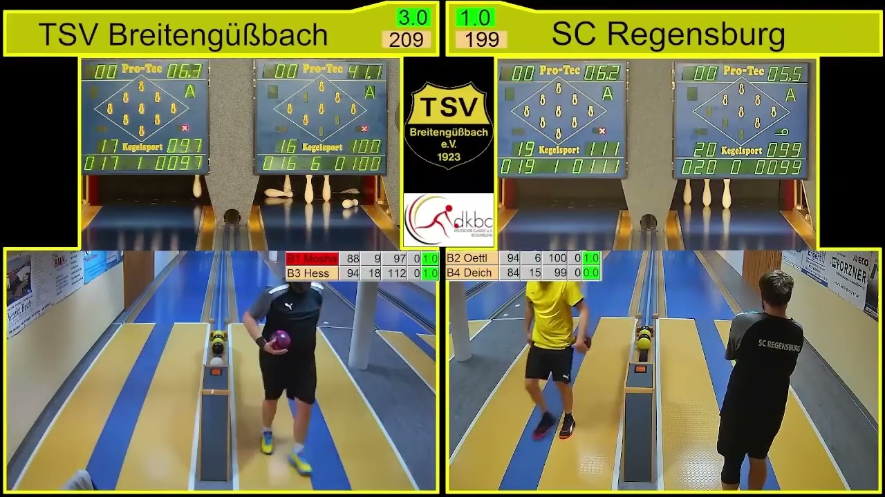 TSV Breitengüßbach – SC Regensburg | Pauly DKBC-Pokal | Kegeln Classic 2025/2026
