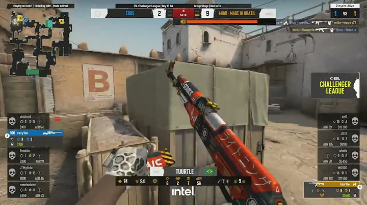 Tuurtle - 1vs2 clutch (T - post-plant situation) top moments game | (CS:GO)