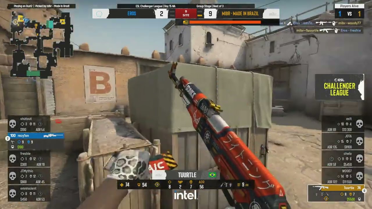 Tuurtle - 1vs2 clutch (T - post-plant situation) top moments game | (CS:GO)