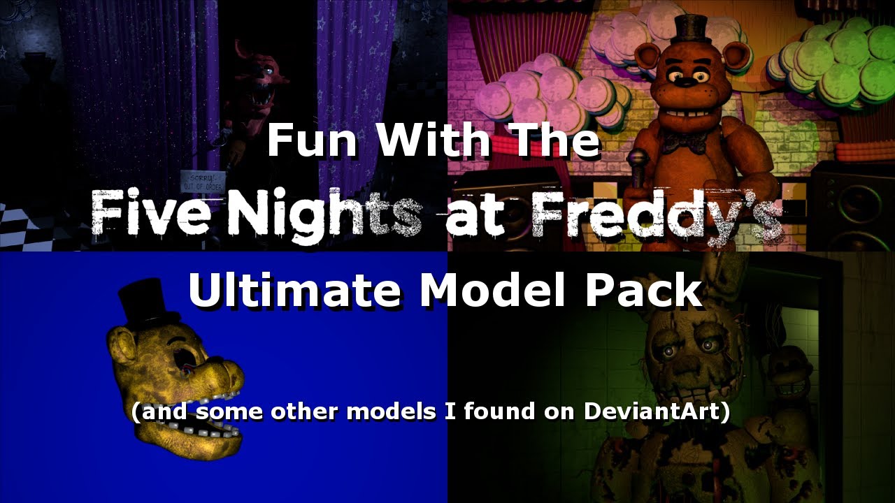 Five Nights at Freddy's Movie Blender Model Pack 