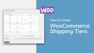 Tiered Shipping in WooCommerce