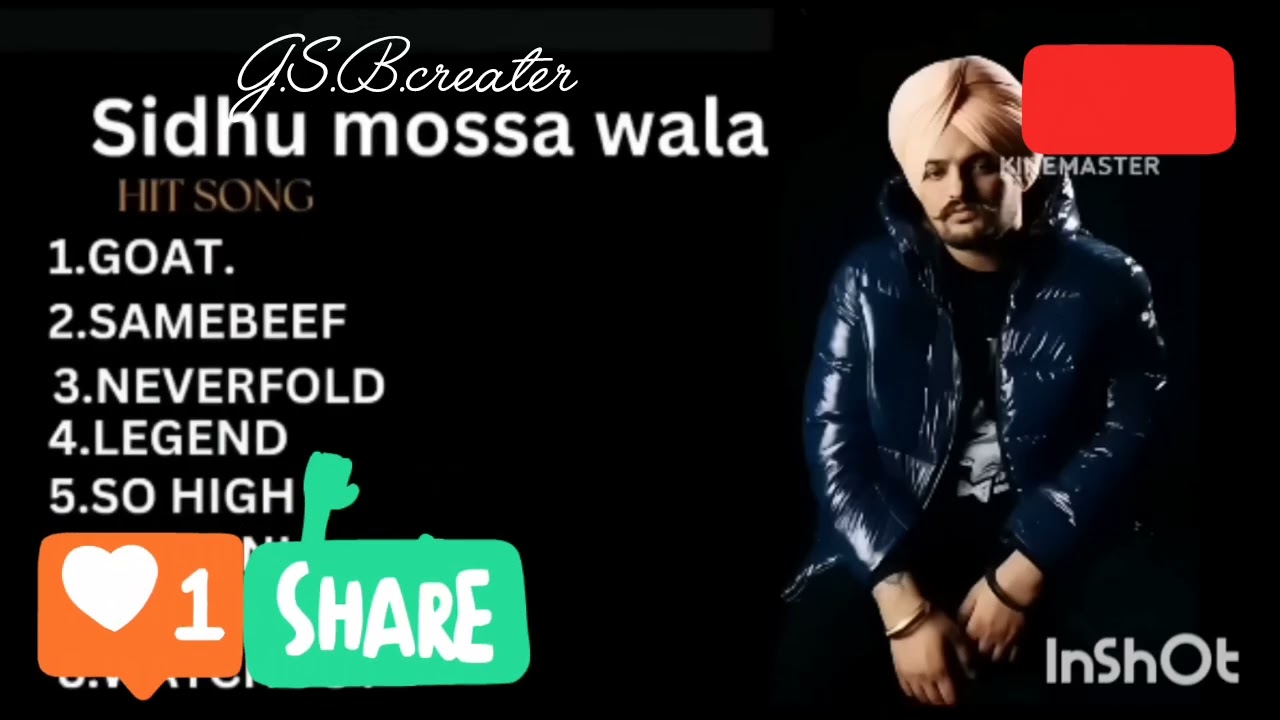 💀☠️😇Sidhu moose wala all Hitt songs 😇☠️💀