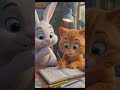 🎒🐱🐰 Cat & Rabbit School Adventure | Mountain Road Journey 🚴♂️⛰️