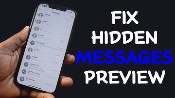 How to Fix Hidden Message Previews on iPhone on iOS 18