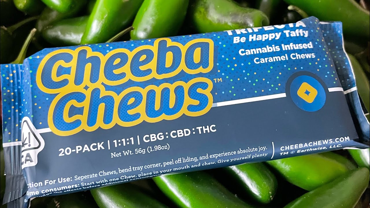Cheeba Chews Trifecta - Caramel Chews - CBD, CBG and THC