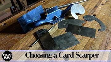 How to chose a cardscraper and burnisher card scraper