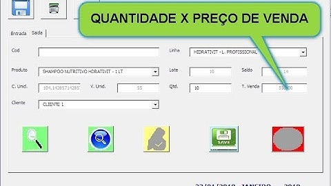 Controle de Estoque com Excel - Cálculo de Qtd x Preço de Venda com Códigos VBA - Aula 10