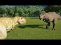Giganotosaurus(Modified) VS T-Rex, I-Rex, I-Raptor, Spinosaurus and Carnotaurus