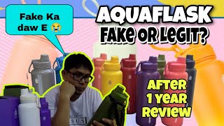 AQUAFLASK FAKE OR NOT ? || A YEAR FOLLOW UP REVIEW