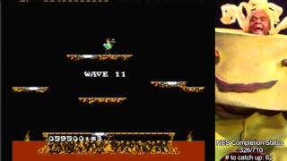 Joust (NES) playthrough