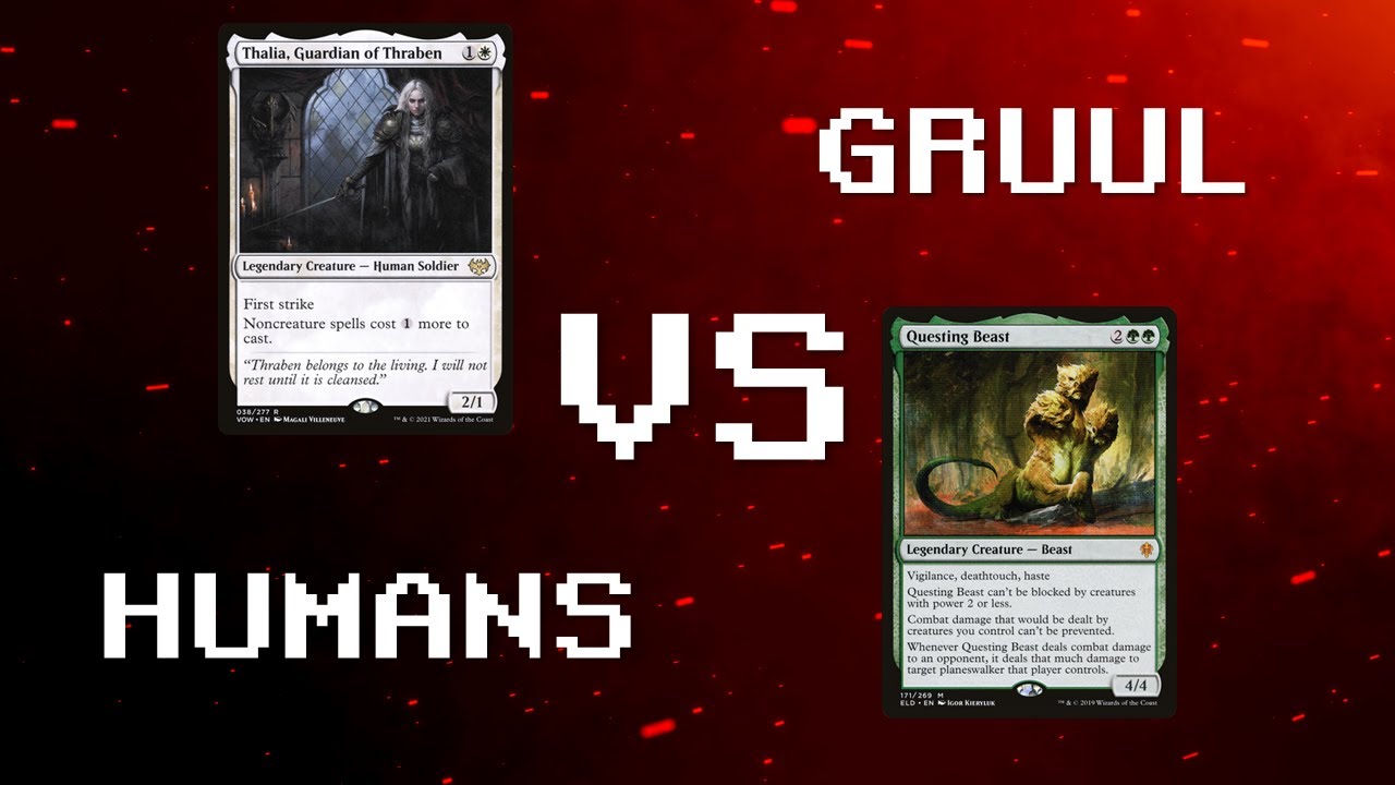MTG PIONEER - CHALLENGER DECKS 2022  - HUMANS vs GRUUL
