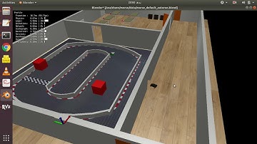 Race Track | ROS simulation Blender | MORSE