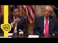 Trump Caught Snoozing While Marco Rubio Praises Him in Cabinet Meeting