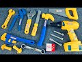 7-Minute Unboxing: Electric Tool Toy Set - Electric Screwdriver and Nut Combination Toy Review