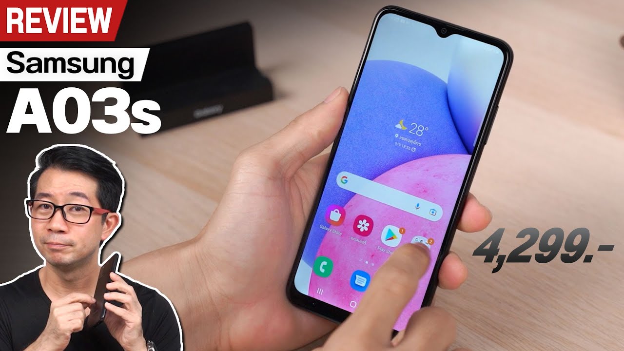 รุ่น ซัม ซุง New Update รีวิว Samsung Galaxy A03s รุ่นเล็ก 4,299.- ใช้งานดี เล่นเกมได้ แบต 5,000 mAh
