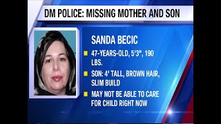 Search underway for missing mom and son