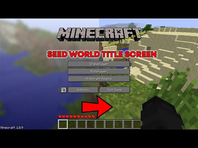Jadi Inilah Seed Dunia Minecraft Yang ada di Layar Judul class=