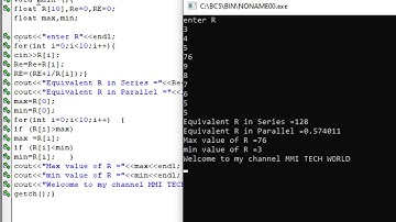 Resistance in series and parralel ||C++ Programming| Lecture 28||@Borland|Urdu/Hindi||MMI TECH WORLD