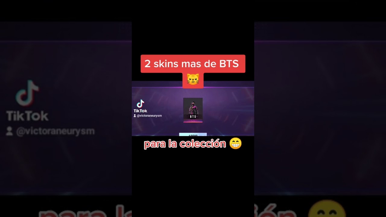 2 skins mas de BTS para la colección 😼💜 en FREE FIRE #bts #shorts #