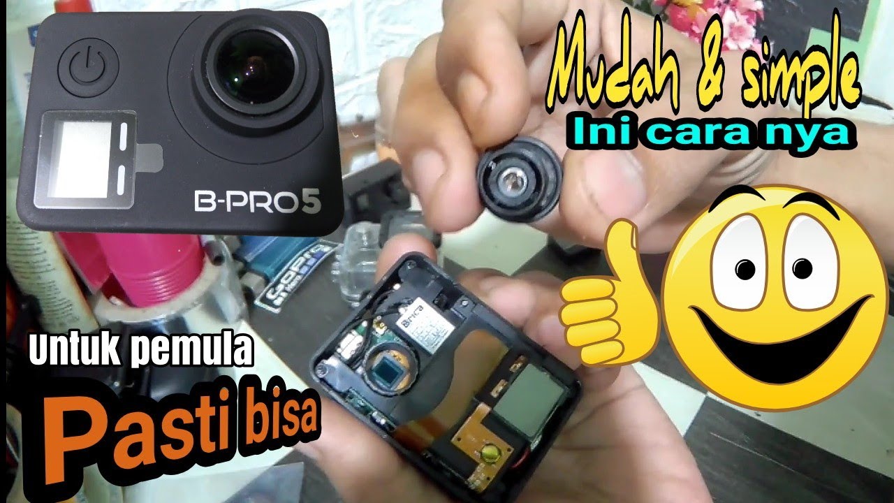 CARA GANTI LENSA B-PRO 5 MARK 3S TUTORIAL LENGKAP MENJADI SUPER WIDE 180°